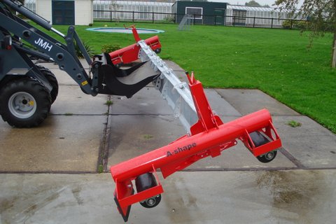 a-shape opgepakt door mini-shovel